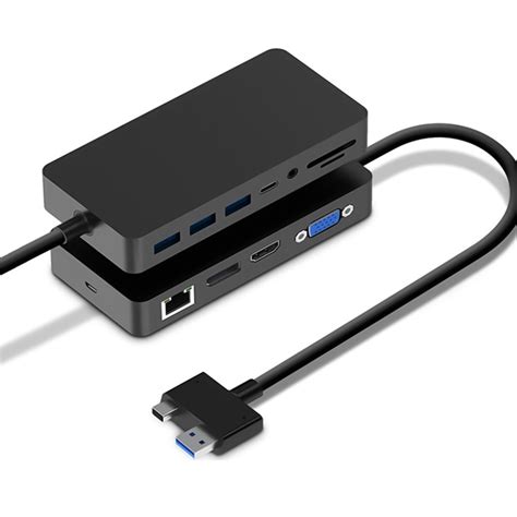 Rocketek Sh In Usb Hub Adapter With Rj For Surface Laptop