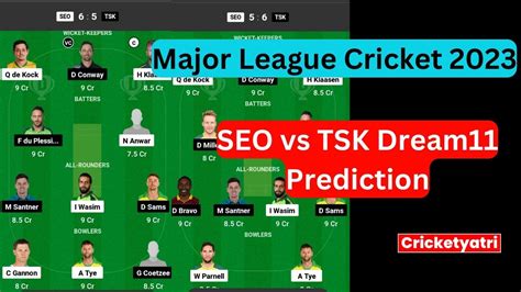 Seo Vs Tsk Dream Prediction In Hindi Dream Team Fantasy Cricket