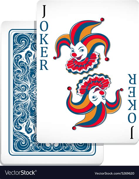 Joker Original Design Card Royalty Free Vector Image