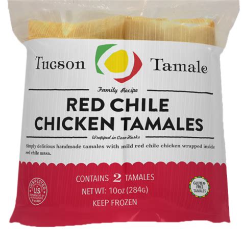 Tucson Tamale Red Chile Chicken Tamales 2 Ct 10 Oz Kroger