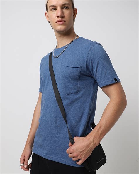 Buy Men's Blue T-shirt Online at Bewakoof