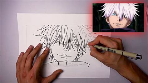 Easy Anime Drawing How To Draw Gojo Satoru Step By Step Easy | Hot Sex Picture