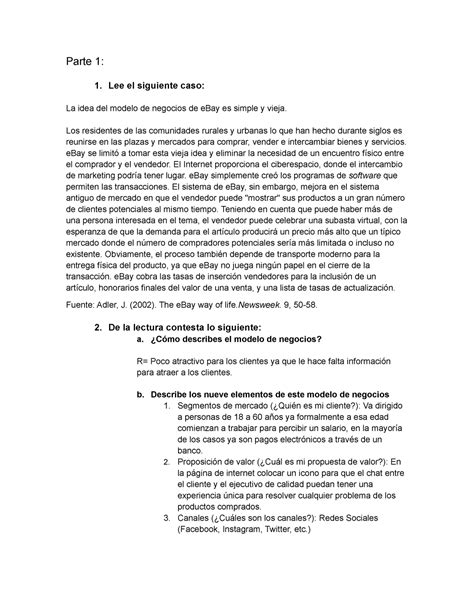 Semana Evidencia Modelos De Negocios Y La Cadena De Valor Hot Sex Picture