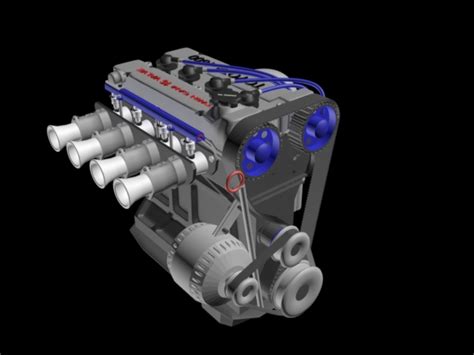 4a Ge Toyota Engine 3d Model 99 Max Free3d