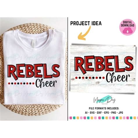 Rebels Svg Rebels Png Cheer Svg Cheerleader Svg Cheer Co Inspire Uplift