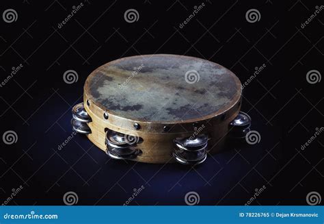 Wooden Tambourine in Studio Stock Image - Image of still, life: 78226765