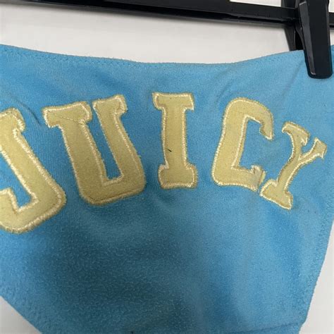 Vintage Juicy Bikini Size Small Blue And Yellow Depop