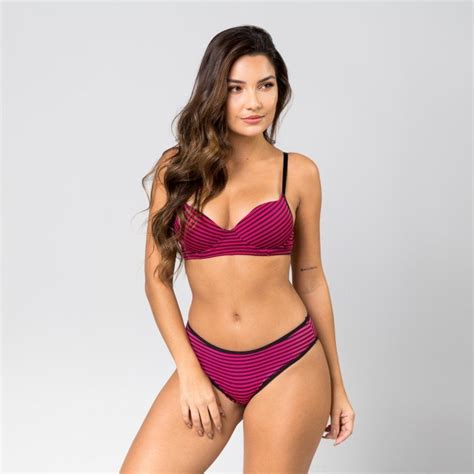 Calcinha Fio Poliamida Listras Vi S Pink Ilumine Lingerie