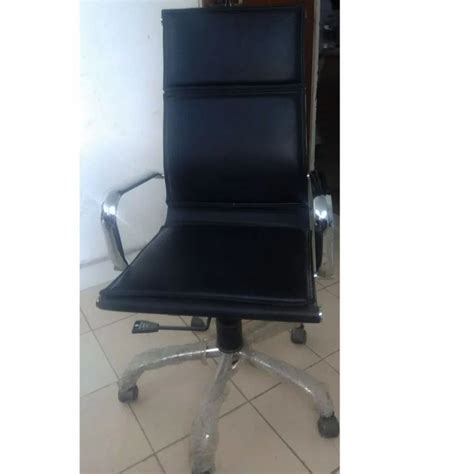 Leatherette High Back Office Revolving Chair Black At In New Delhi