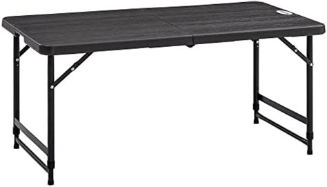 Amanka Table De Camping Pique Nique Pliable R Glable En Hauteur