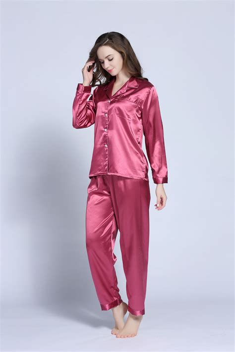 Premium Satin Pajama Set With Silk Feelingpajamassatinsleepweartony