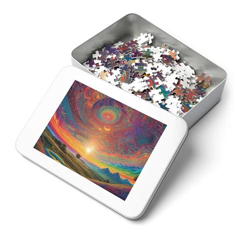 Challenging Trippy World Jigsaw Puzzle 252 Piece Etsy