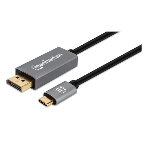 Manhattan Kabel Adapter Usb C Displayport Dp Alt Mode K M Czarny