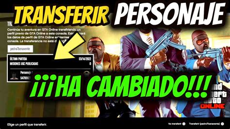 CAMBIOS IMPORTANTES Como TRANSFERIR PERSONAJE De GTA 5 Online A PS5