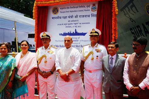 Raksha Mantri Launches Two Indigenous Frontline Warships The Canara Post