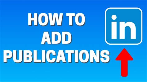 How To ADD Publications In LinkedIn YouTube