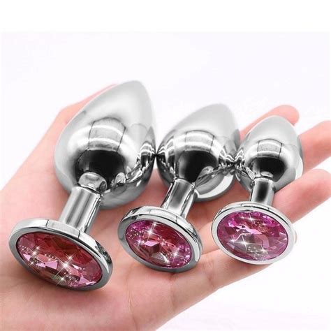 STALOWY KOREK ANALNY OZDOBNY ZESTAW ROZMIARY SEX Arena Pl