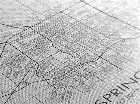 Springfield Street Map Missouri Map City Map Print Modern - Etsy