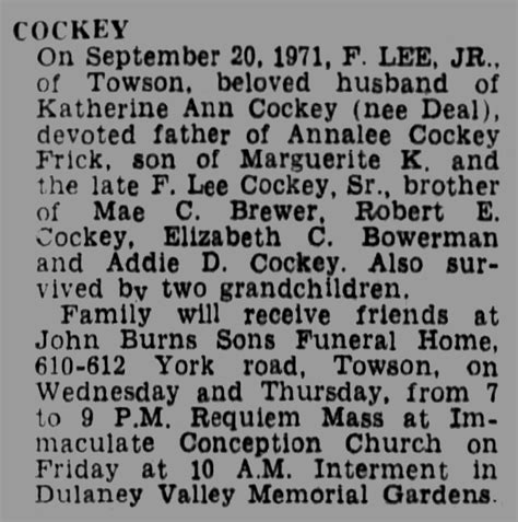 Fitzhugh Lee Cockey Jr 1907 1971 Find A Grave Memorial