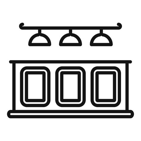 Premium Vector Wine Bar Counter Icon Outline Vector Cafe Pub