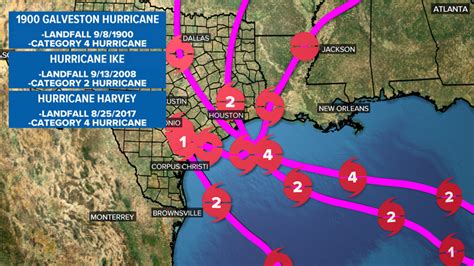 Map Of Hurricane In Texas - Adela Antonia