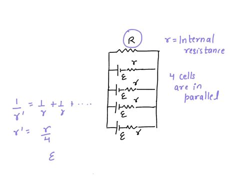 SOLVED Three Cells Of Emf 1V 2V 3V Are Connected In Parallel Then