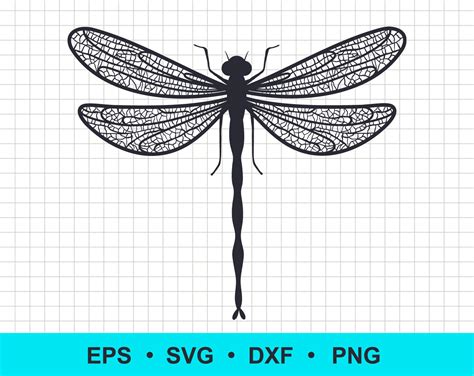 Dragonfly Svg Dxf Png Eps Svg Files For Cricut Dragonfly Etsy