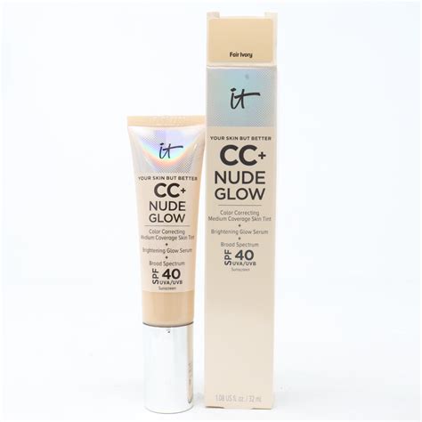 IT Cosmetics Your Skin But Better CC Cream Nude Glow SPF40 Fair Ivory 1 08oz Walmart