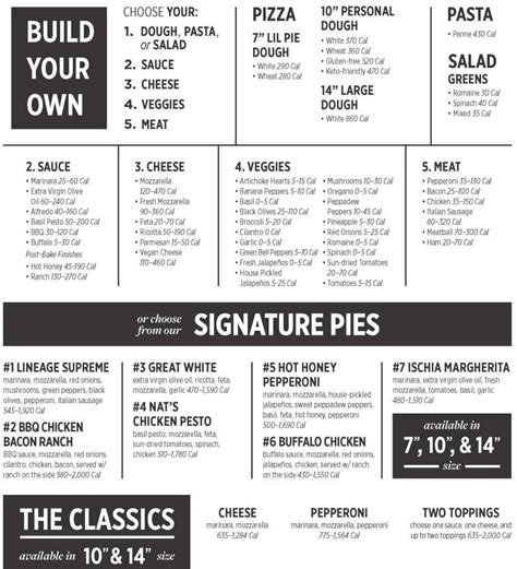 Your Pie Dockside Menu Clemson Sc