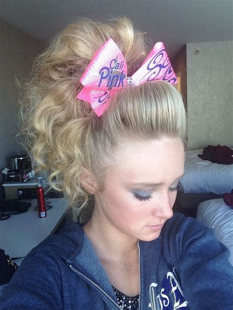 Teased Cheerleading Hairstyles Cheer Hair Hair Ribbons