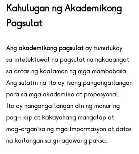 Akademikong Pagsulat Halimbawa At Kahulugan Mobile Legends Porn Sex