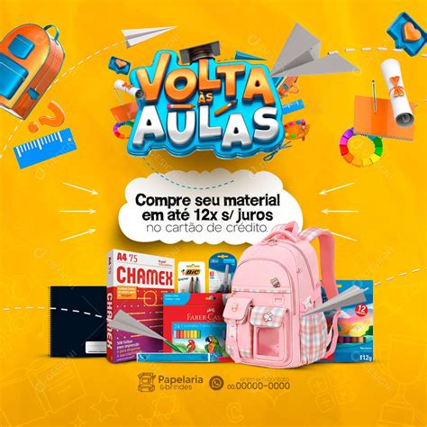 Volta S Aulas Compre Seu Material Em At X Sem Juros Papelaria