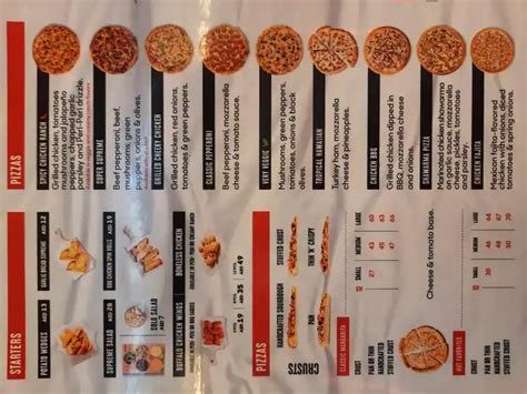 Menu Of Pizza Hut Yas Island Abu Dhabi