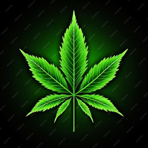 Premium AI Image | Cannabis Leaf Vector Art