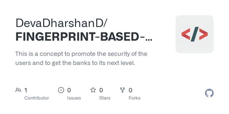 Github Devadharshand Fingerprint Based Atm System This Is A Concept