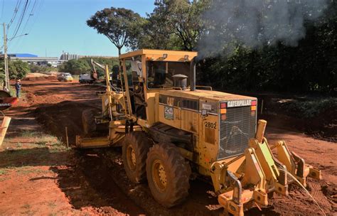 Obras De Aterro E Drenagem Avan Am No Acesso Do Polo Empresarial Oeste