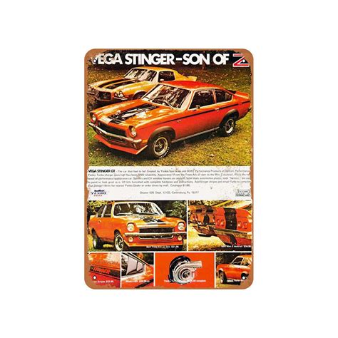 1971 Yenko Bort Vega Stinger Vintage Look Metal Sign Etsy