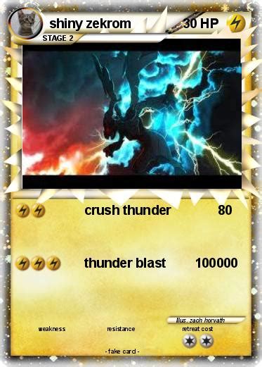 Pokémon shiny zekrom 3 3 - crush thunder - My Pokemon Card