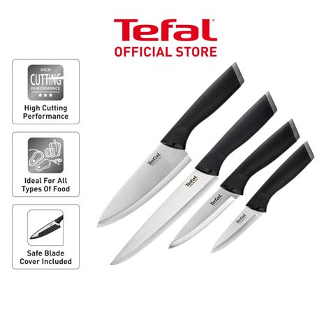 Tefal Comfort Set 4 Knives+Cov Comfort Tef Fce (K221S4) | Shopee Malaysia