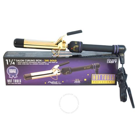 Hot Tools Professional Salon Curling Iron Model 1110CN Gold Black Hair Care 078729711101