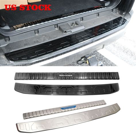 Free Shipping Stainless Inner Outer Rear Sill Bumper Cover Plate Pcs