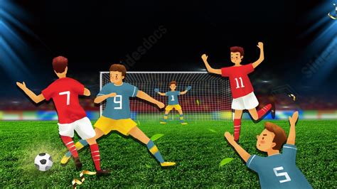 Event Football Sports Cartoon Powerpoint Background For Free Download ...