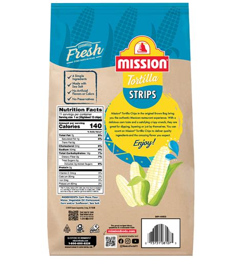 Strips Tortilla Chips - Mission Foods