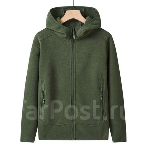 Флисовая кофта с капюшоном Jinpin KFH-5586. Болотный (XXL), новый, под ...