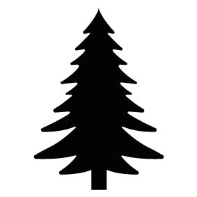 Pine Tree Silhouette | Free download on ClipArtMag