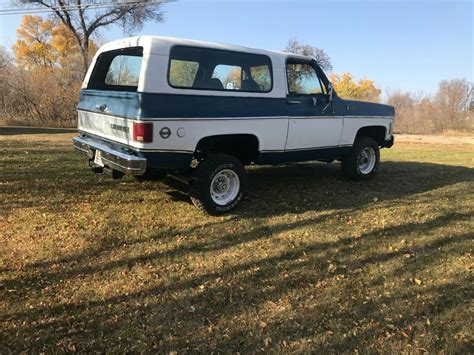 1975 K10 K5 Blazer Chevrolet Full Convertible 2 Tone Sbc 350 Auto Ac Roll Bar For Sale