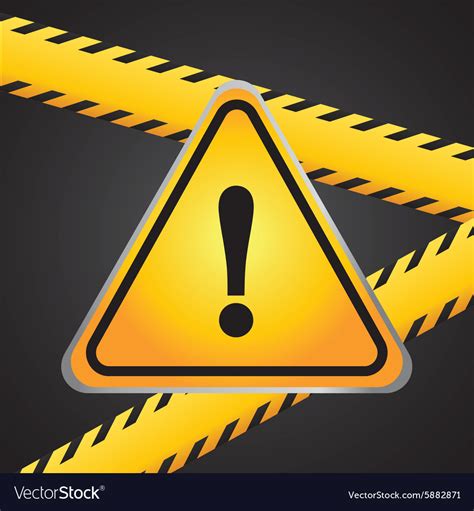 Warning Sign Design Royalty Free Vector Image Vectorstock