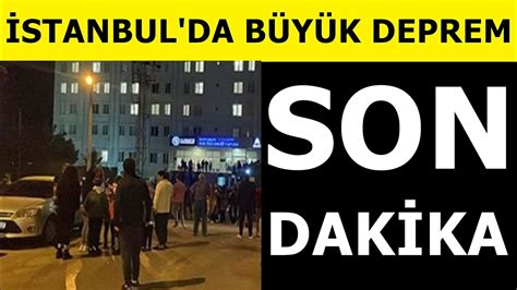 Son Dakika Gece yarısı İstanbul da deprem meydana geldi bir çok