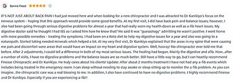 Star Reviews In Lacey Wa Finesse Chiropractic