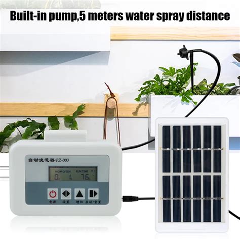 LIXILANG Intelligent Solar Powered Watering System With Timer For